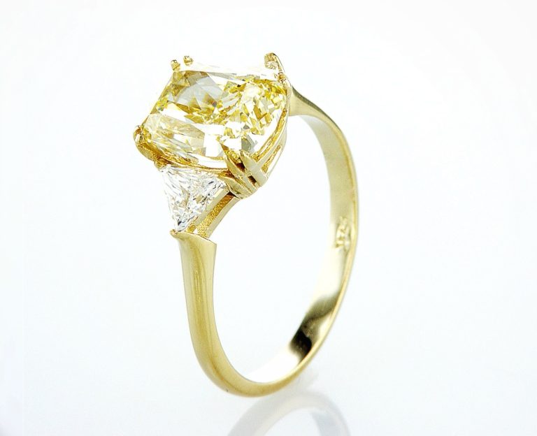 Yellow fancy ring